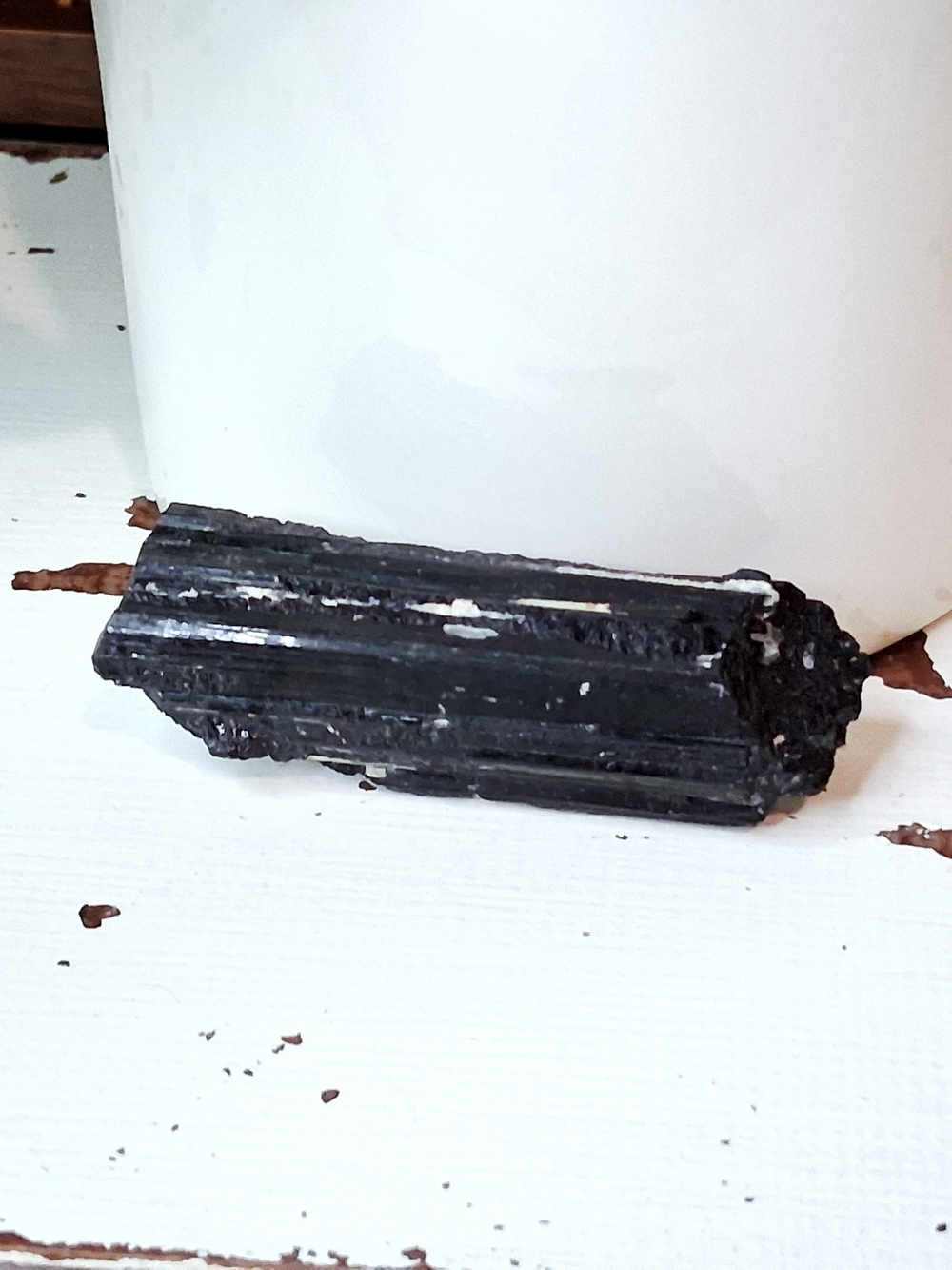 Black Tourmaline Decorative Crystal - Natural Black Accent